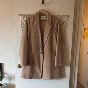 Camel coat from Old Navy